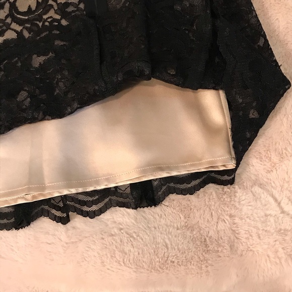 Axcess Black Lace skirt with satin underskirt - Picture 3 of 4